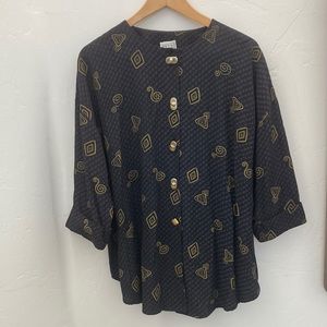 Vintage black & gold, very fun shirt